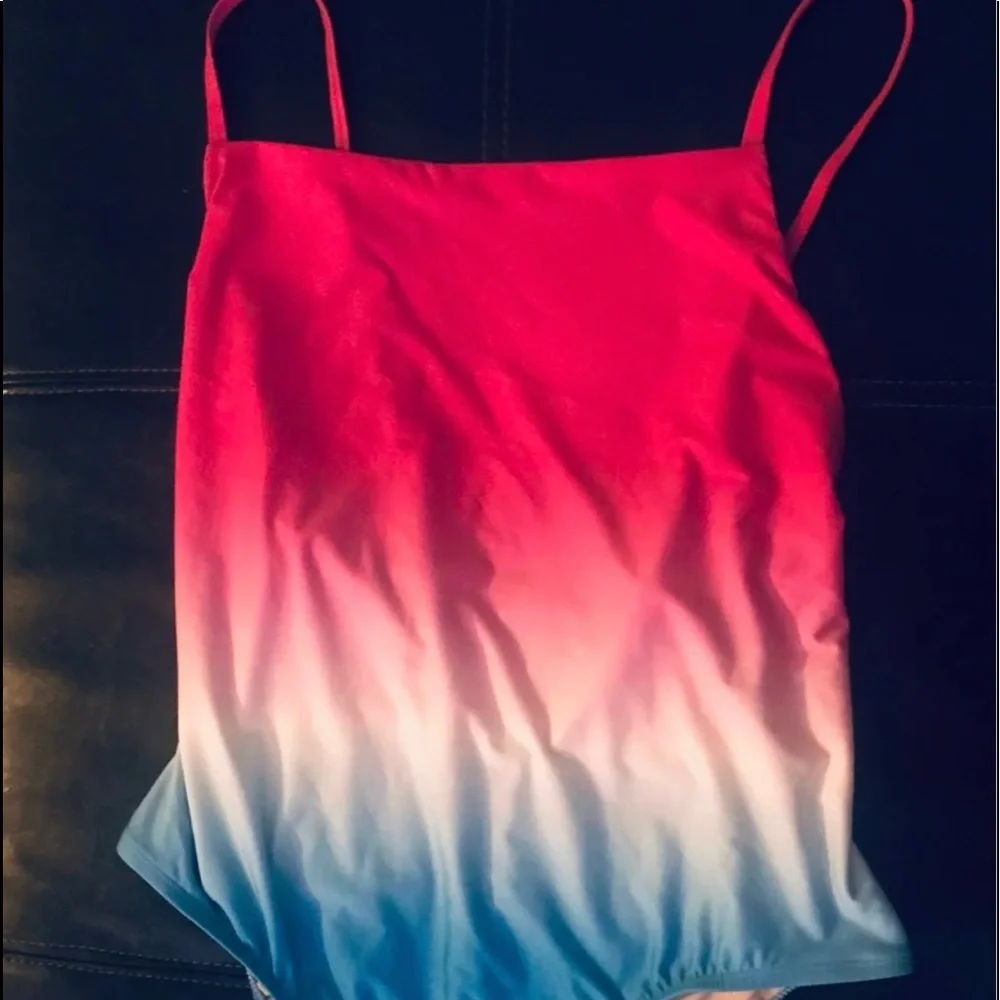New Free Press Hailee Square Neck One-Piece Swimsuit